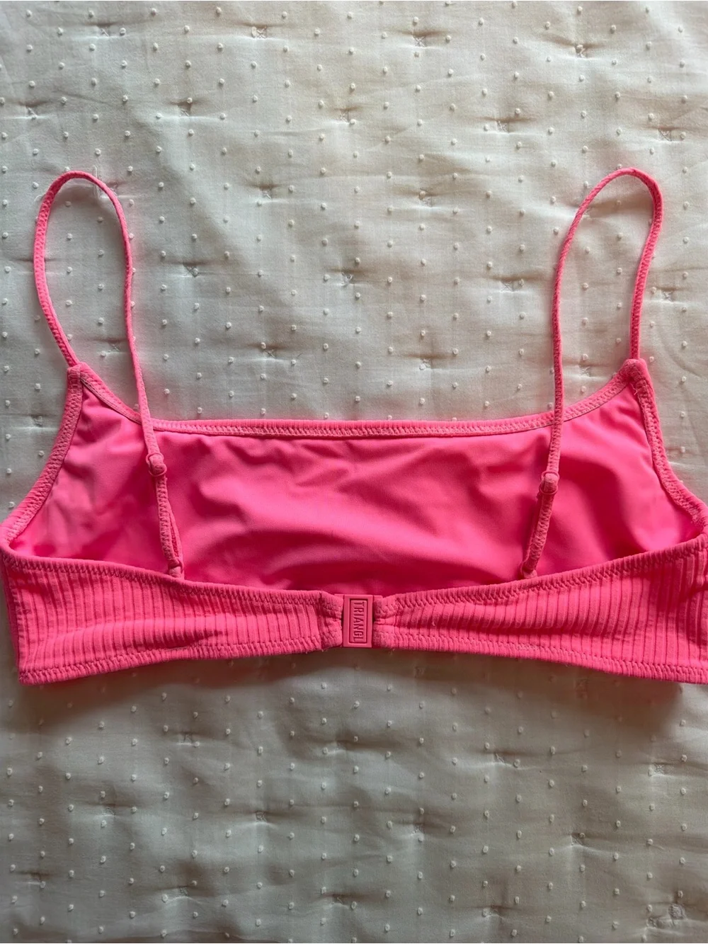 Triangl Swimwear Hot Pink Scoop Neck Bikini Top
